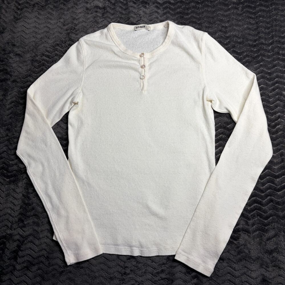 Buck Mason Buck Mason Heirloom Henley Tee size Large